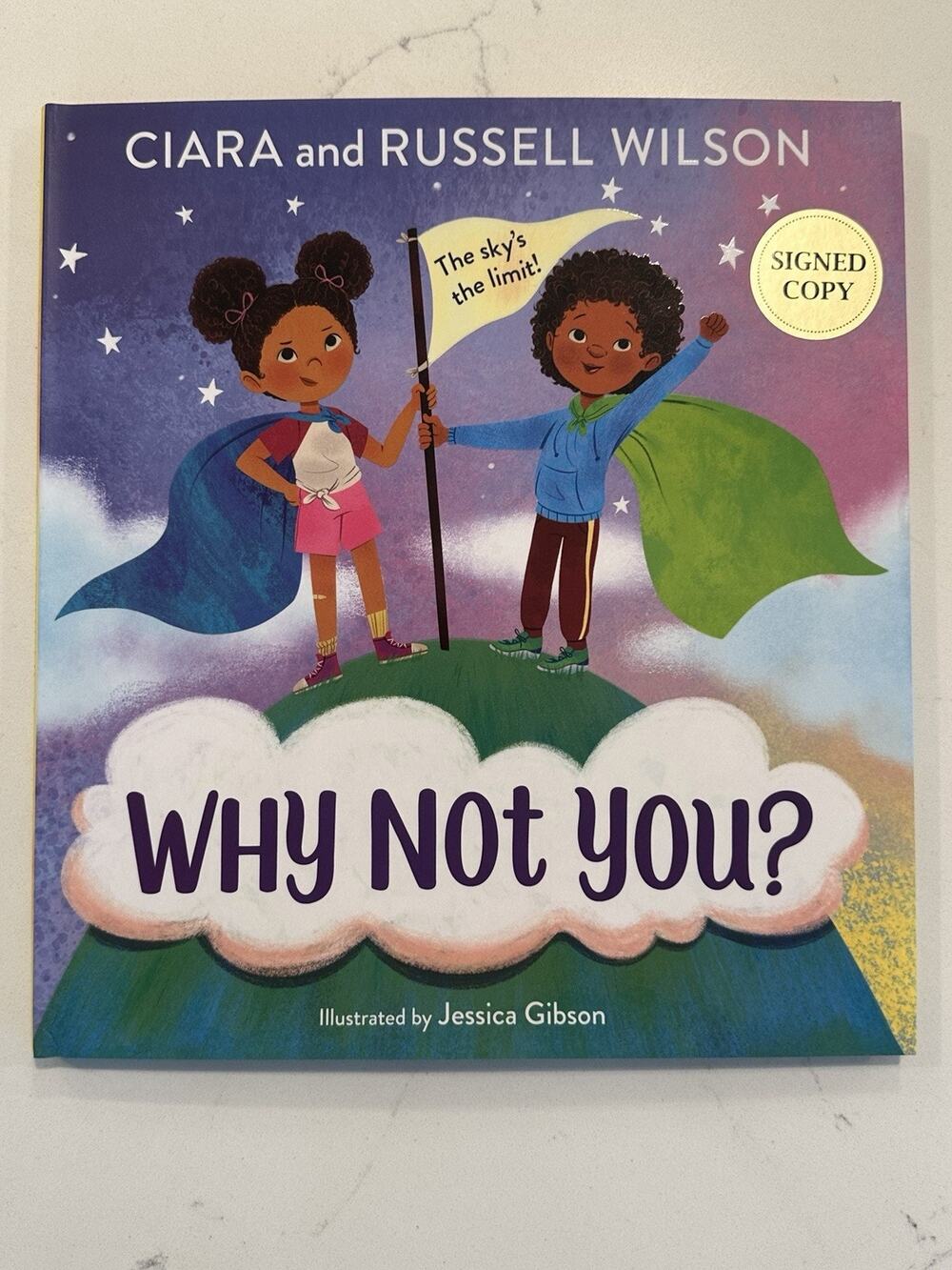 Russell Wilson and Ciara Signed Why Not You? (2022, Hardcover) Autographed #5